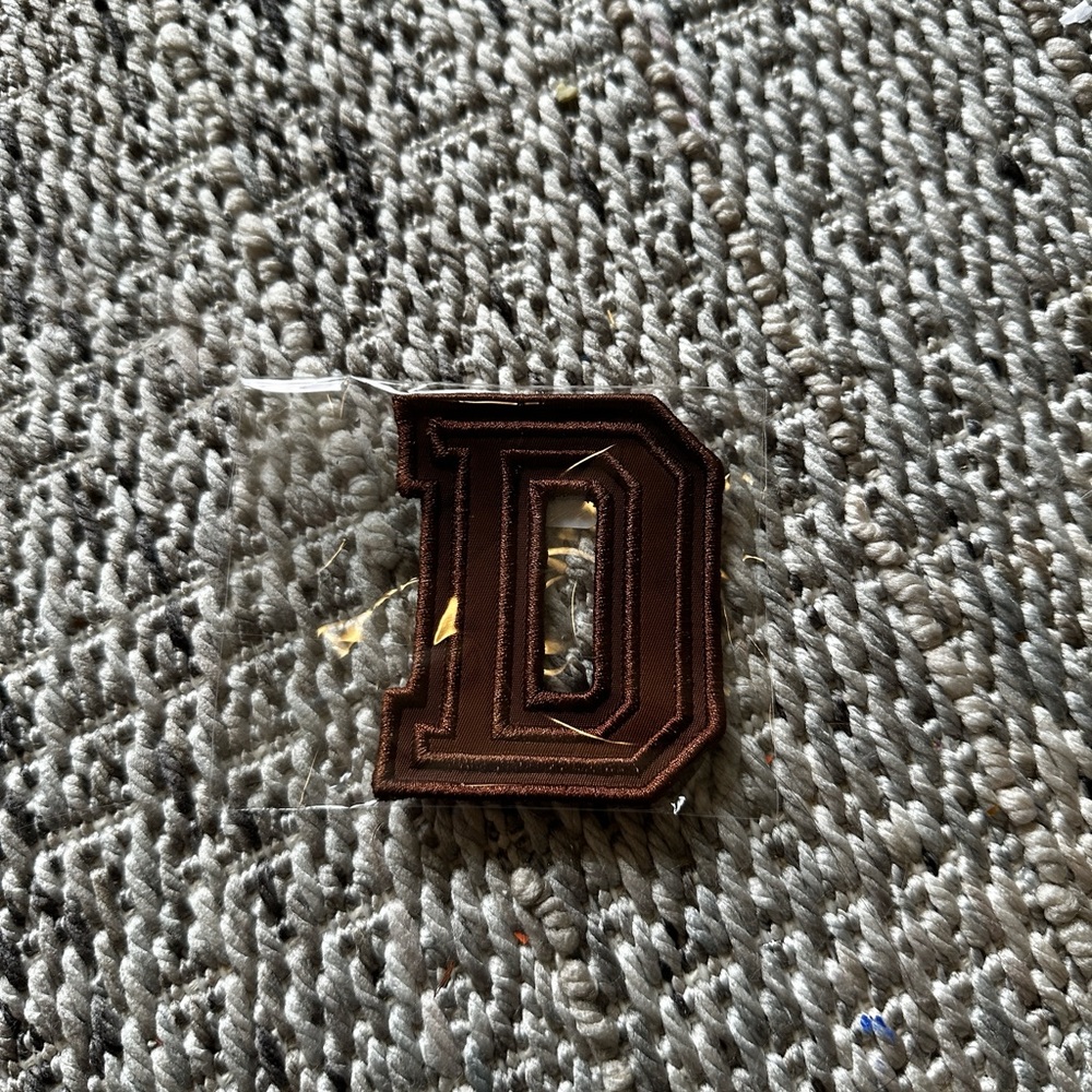 Stoney clover lane chocolate varsity letter patch D